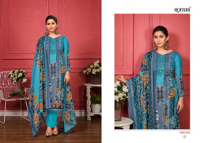 Romani Zareena Designer Soft Cotton Dress Material
